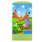 Kocot Kids, Babydreams, szafa, zielona, safari, 181.2-52-90 cm