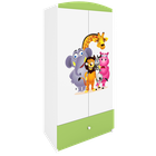 Kocot Kids, Babydreams, szafa, zielona, ZOO, 181.2-52-90 cm