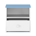 Kocot Kids, Babydreams, szafka nocna, niebieska, 181.2-52-90 cm