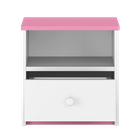 Kocot Kids, Babydreams, szafka nocna, różowa, 181.2-52-90 cm