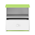 Kocot Kids, Babydreams, szafka nocna, zielona, 181.2-52-90 cm