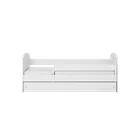 Kocot Kids, Classic 2, łóżko z szufladą, białe, 80-160 cm