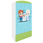 Kocot Kids, Kraina Lodu, Babydreams, szafa, zielona, 181.2-52-90 cm