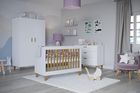 Kocot Kids, Kubi, łóżko niemowlęce, białe, 60-120 cm