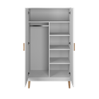 Kocot Kids, Kubi, szafa, biały, 184-55-100 cm