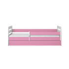 Kocot Kids, Tomi, łóżko z materacem, różowe, 80-140 cm