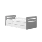 Kocot Kids, Tomi, łóżko z materacem, szare, 80-140 cm