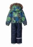 Kombinezon chłopięcy z kapturem, niebiesko-zielony, Lenne