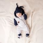 Kombinezon przejściowy chłopięcy, szary, Nicol