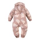 Kombinezon przejściowy chłopięcy z kapturem, beżowy, Eevi