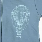 Kombinezon przejściowy chłopięcy z kapturem, niebieski, Eevi