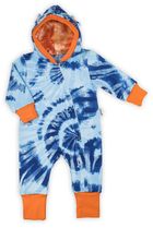 Kombinezon przejściowy chłopięcy z kapturem, niebieski, Nicol