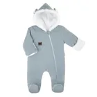 Kombinezon przejściowy chłopięcy z kapturem, niebieski, Nicol