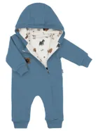 Kombinezon przejściowy chłopięcy z kapturem, ocieplany, niebieski, Nicol