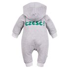 Kombinezon przejściowy dziecięcy z kapturem, szary, Eevi