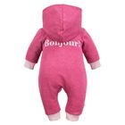 Kombinezon przejściowy dziewczęcy z kapturem, bordowy, Eevi