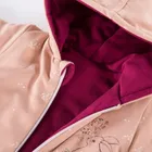 Kombinezon przejściowy dziewczęcy z kapturem, jasnoróżowy, Eevi