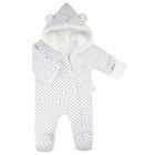 Kombinezon przejściowy dziewczęcy z kapturem, ocieplany, mix, Nicol