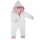 Kombinezon przejściowy dziewczęcy z kapturem, ocieplany, mix, Nicol