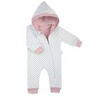 Kombinezon przejściowy dziewczęcy z kapturem, ocieplany, mix, Nicol