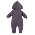 Kombinezon przejściowy niemowlęcy z kapturem, ciemnoszary, Eevi