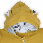 Kombinezon przejściowy niemowlęcy z kapturem, ocieplany, żółty, Nicol