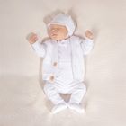 Komplet chłopięcy 4-częściowy, biały, Nicol