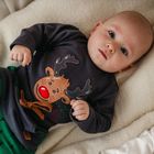 Komplet chłopięcy, Body z długim rekawem, Spodnie dresowe, mix, Eevi