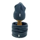 Komplet chłopięcy, Czapka, Komin, granatowy, Nicol