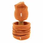 Komplet chłopięcy, Czapka, Komin, pomarańczowy, Nicol