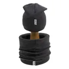 Komplet chłopięcy, Czapka, Komin, szary, Nicol