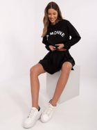 Komplet damski, czarny, Italy Moda