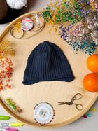 Komplet dziecięcy, Czapka, Komin, granatowy, Iltom