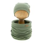 Komplet dziecięcy, Czapka, Komin, zielony, Nicol