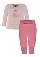 Komplet dziewczęcy, Bluzka z długim rękawem, Spodnie, różowy, Kanz
