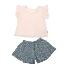 Komplet dziewczęcy, Bluzka z krótkim rękawem, Szorty, mix, Nicol