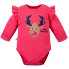 Komplet dziewczęcy, Body z długim rekawem, Spodnie dresowe, różowy, Eevi