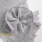 Komplet dziewczęcy, Czapka, Apaszka, szary, Nicol