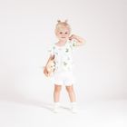 Komplet dziewczęcy, T-shirt, Szorty, biały, Nicol