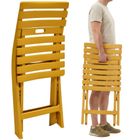 Koopman, Komodo, krzesła cateringowe, składane, plastikowe, beżowe, 4 szt.