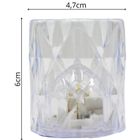 Koopman, mini lampa dekoracyjna LED, transparentna, 6 cm