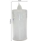 Koopman, świeca dekoracyjna, transparentna, ciepły biały, 1 LED, 12,5 cm