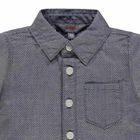 Koszula chłopięca z krótkim rękawem, szara, Kanz