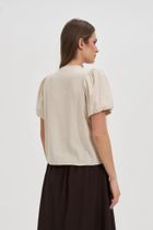 Koszula damska, beżowa, Moodo