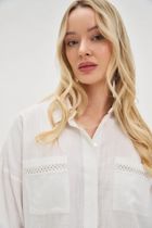 Koszula damska, biała, Moodo