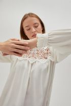 Koszula damska, ecru, Moodo