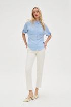 Koszula damska, niebieska, Moodo