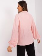 Koszula damska z długim rękawem, różowa, Lakerta