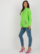 Koszula damska z długim rękawem, zielona, Factory Price