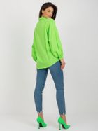 Koszula damska z długim rękawem, zielona, Factory Price